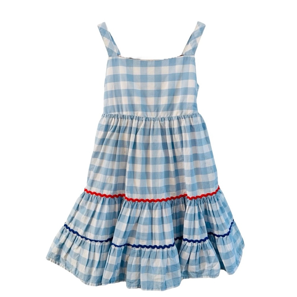 🩷5/$25 Kids Tahari Blue and White Gingham Dress